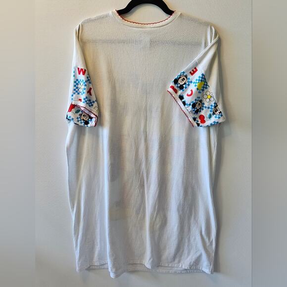 Vintage [Read/Flaw] 90s Disney Mickey Fresh Picked Sleepshirt One Size - Picture 2 of 10